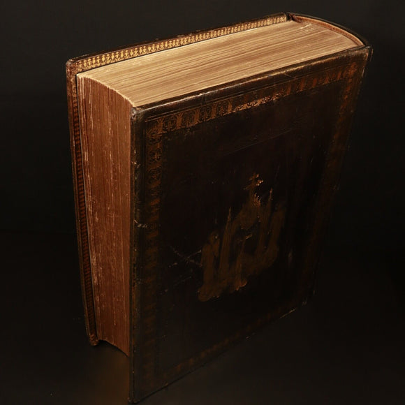 1855 The Catholic Family Bible + 1851 The New Testament Antiquarian Bible Rebind