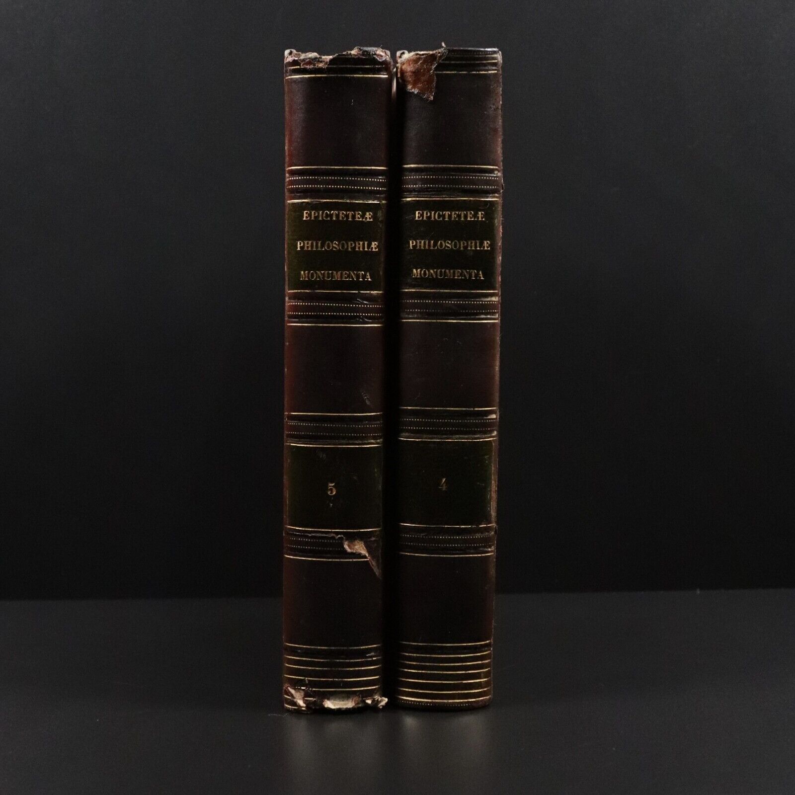 1800 2vol The Enchiridion Handbook Of Epictetus Antiquarian Philosophy Books