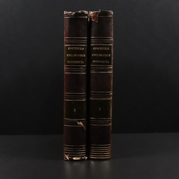 1800 2vol The Enchiridion Handbook Of Epictetus Antiquarian Philosophy Books