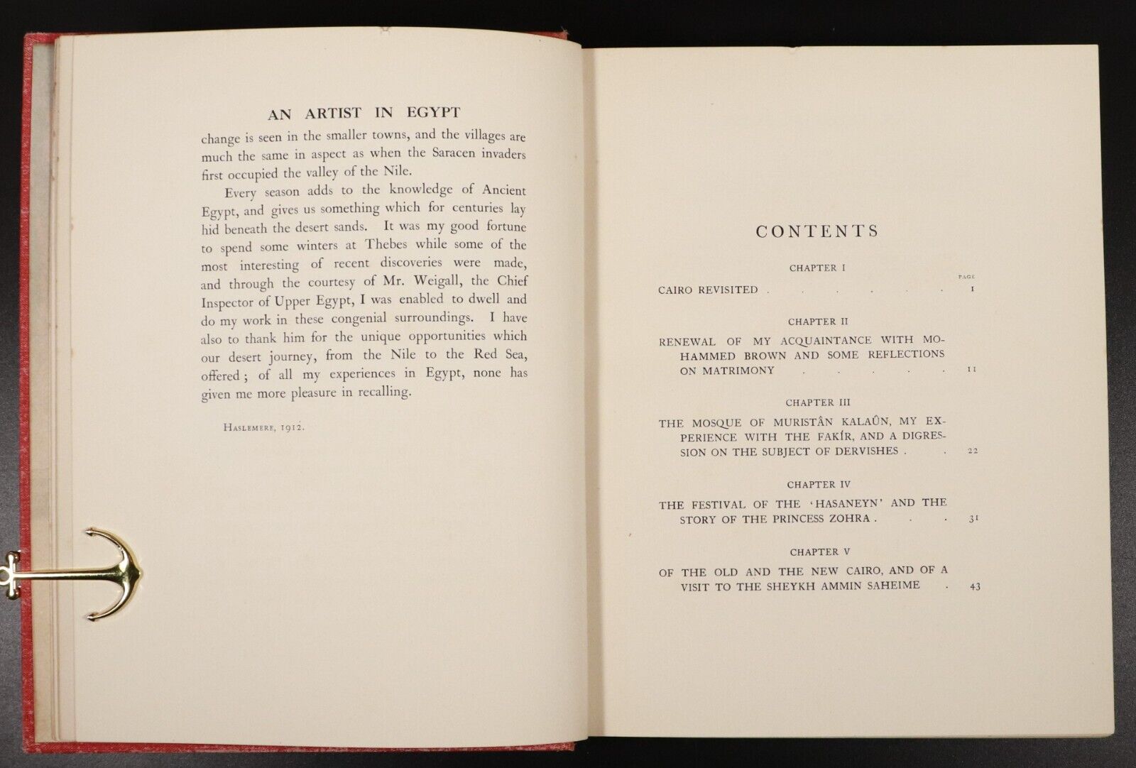 1912 An Artist In Egypt by Walter Tyndale Antique Art History Book Egypt 1st Ed