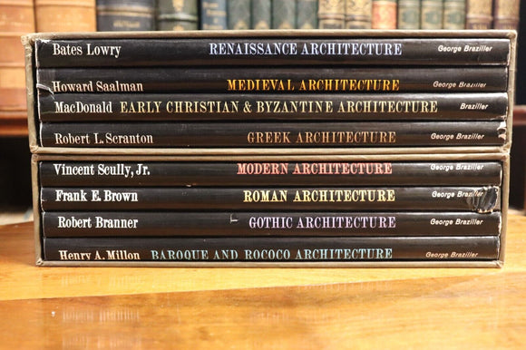 1962 8vol The Great Ages Of World Architecture Reference Book Set With Slipcases