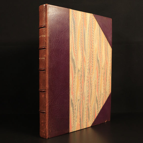 Candide Or The Optimist by Voltaire c1920 Antique French Philosophy Book