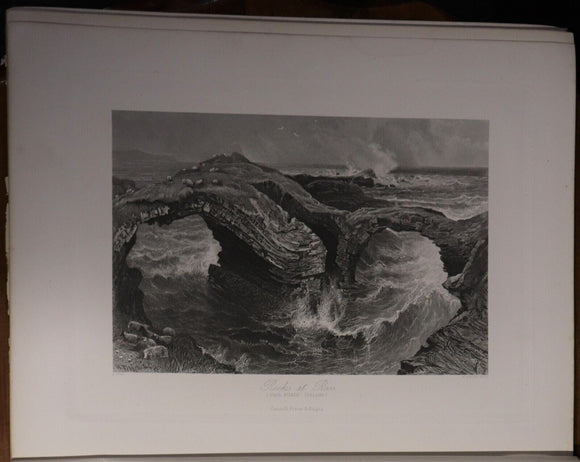 c1875 Picturesque Europe - Division 5 Rare Antiquarian Engravings Plates Book