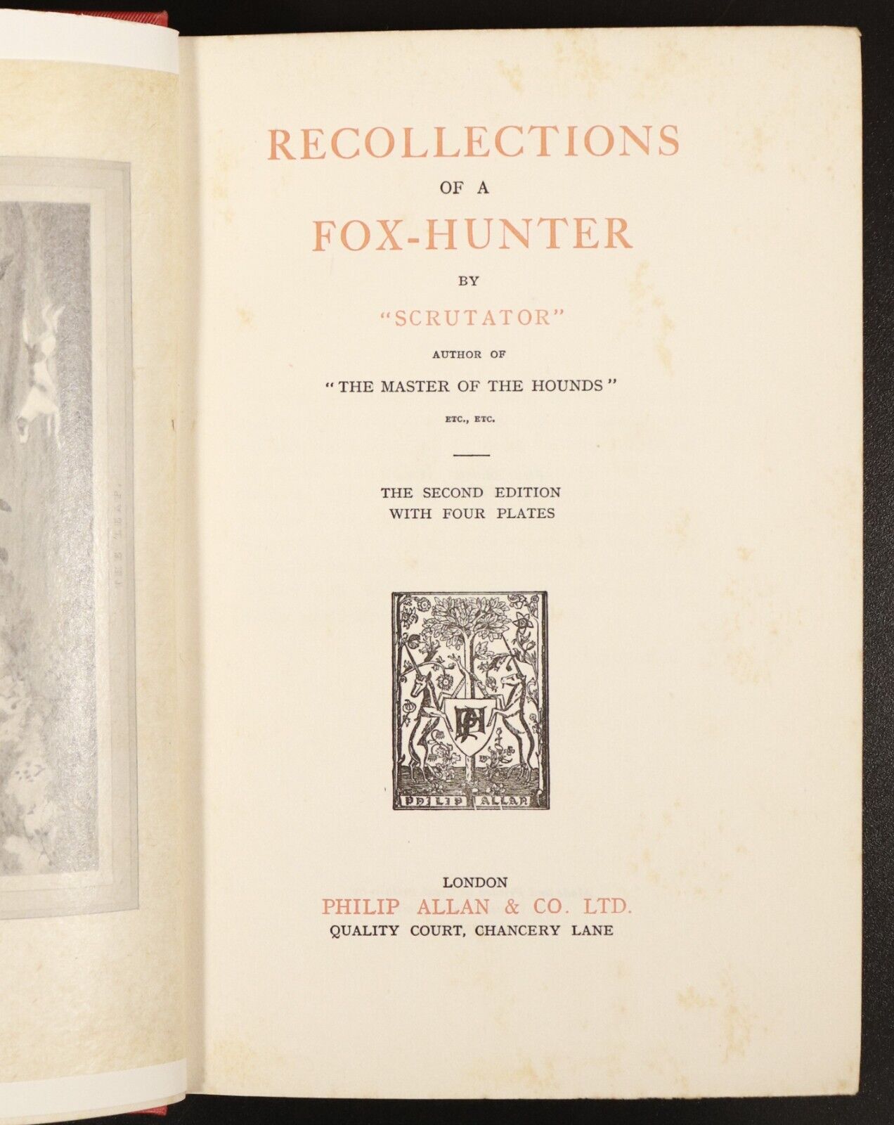 1924 2vol Hunting Tours & Recollections Of A Fox-Hunter Antique Hunting Books