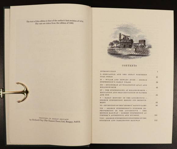 1975 Lives Of George & Robert Stephenson Folio Society Railway History Book