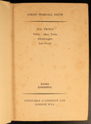 1933 All Trivia Afterthoughts by Logan Pearsall Smith Antique Literature Book-5