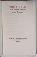 1923 The Riddle by Walter De La Mare Ltd Ed Signed by Author Literature Book-3