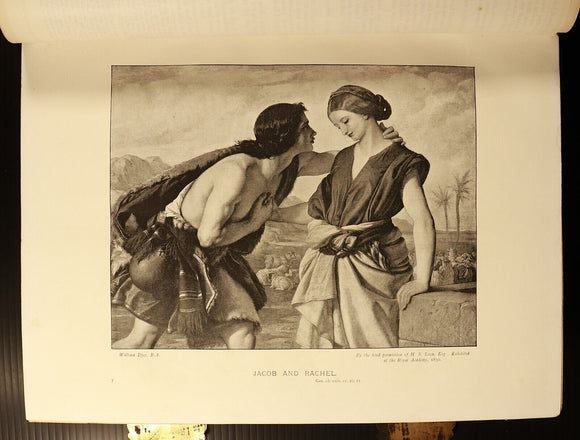 c1880 The Holy Bible Commentaries Of Scott & Henry Antiquarian Illustrated Bible