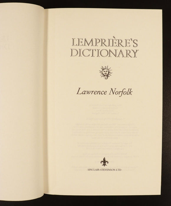 1991 Lempriere's Dictionary British Fiction Book Limited Limited Edition Signed