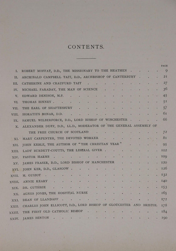1887 The Sunday Book Of Biography: Eminent Men & Women Antique History Book