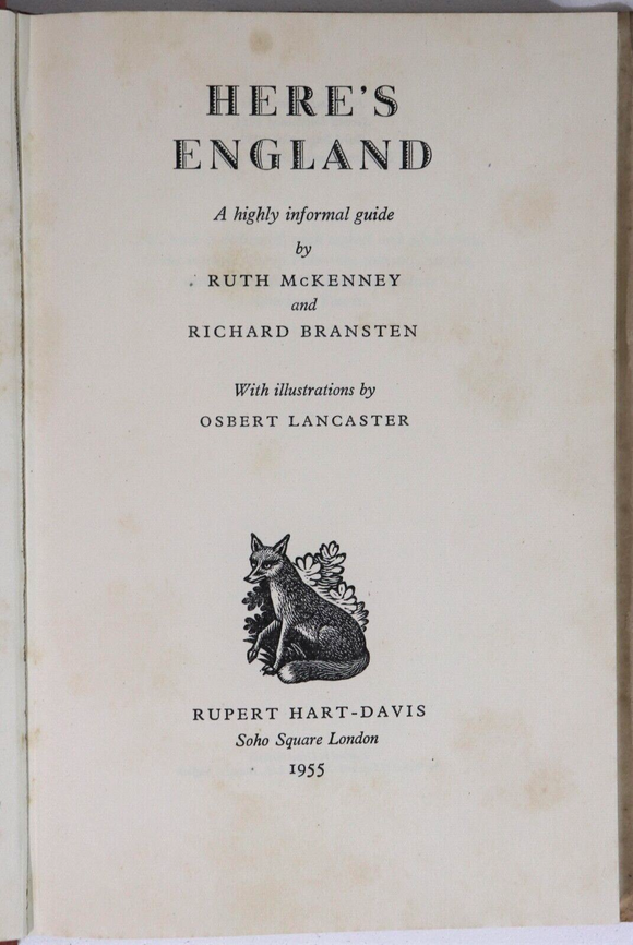 1955 Here's England by Ruth McKenney Vintage British Travel Guide Book