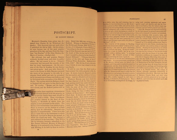 1877 Complete Works Of John Bunyan Antique Illustrated Christian Literature Book