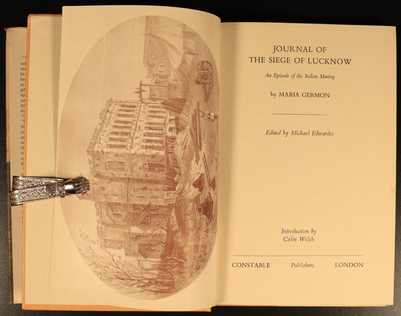 Journal Of The Siege Of Lucknow by M. Germon British Military History Book c1978