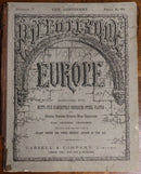 c1875 Picturesque Europe Division 11 Rare Antiquarian Engravings Book-1