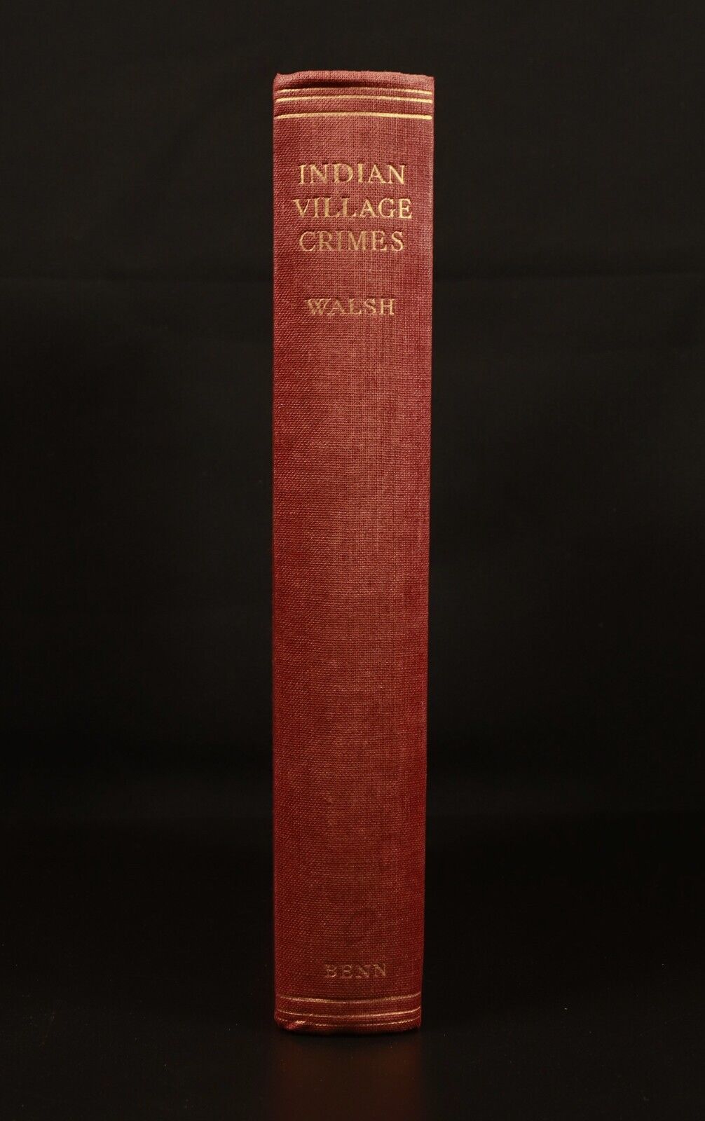 1929 Indian Village Crimes by Cecil Walsh Antique Crime History Book 1st Edition