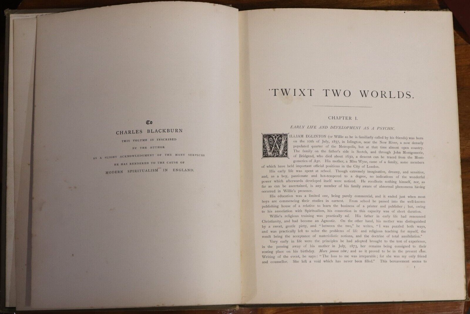 1886 'Twixt Two Worlds by John S Farmer Scarce & Signed Antiquarian Occult Book