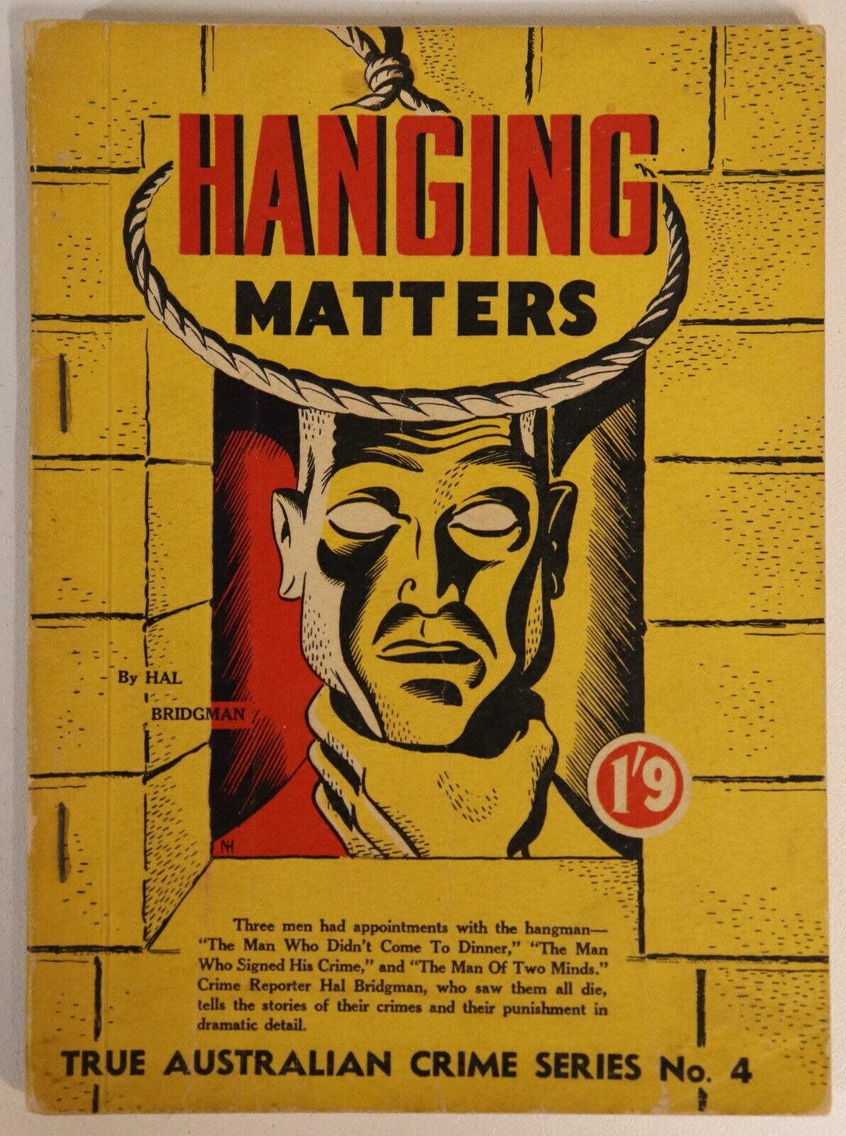 c1948 Hanging Matters by Hal Bridgman Australian Death Penalty True Crime Book