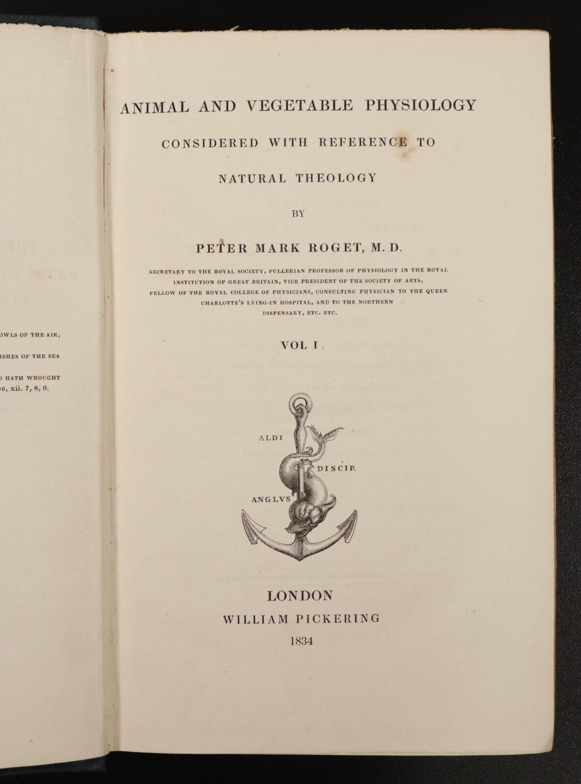 1834 2vol Animal & Vegetable Physiology Antiquarian Natural History Book Set