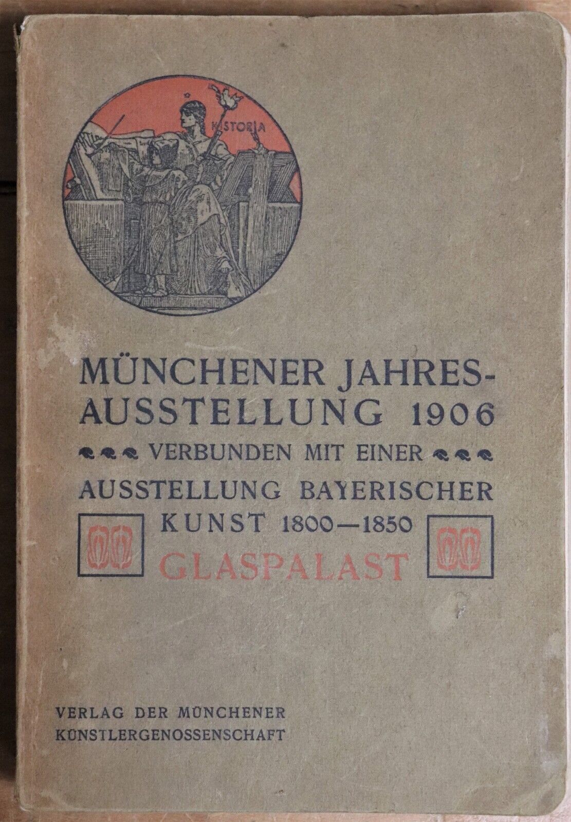 1906 Katalog der Münchener Jahres-Ausstellung Antique German Art Book Munich