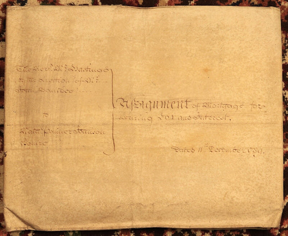 1789 Indenture Conveyance English Legal Document Manuscript Vellum Lease