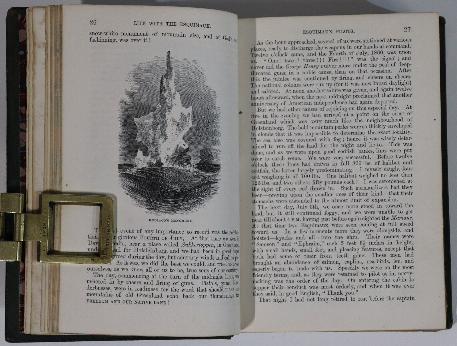 1865 Life With The Esquimaux by Charles F. Hall Antiquarian Exploration Book