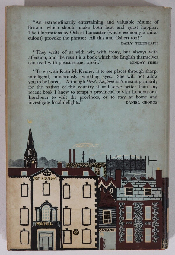 1955 Here's England by Ruth McKenney Vintage British Travel Guide Book