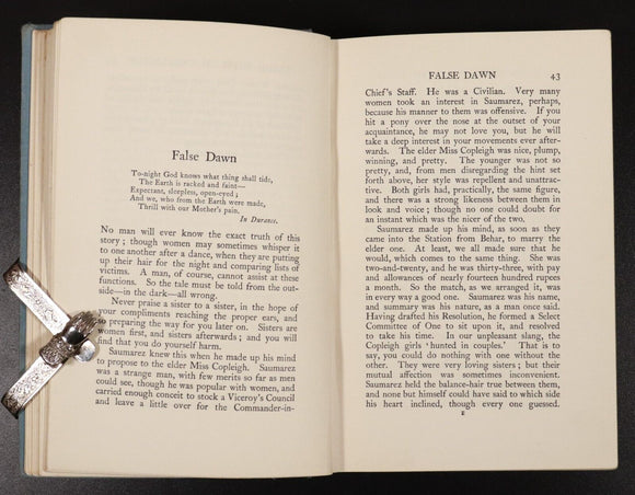 1913 Plain Tales From The Hills by Rudyard Kipling Antique Fiction Book