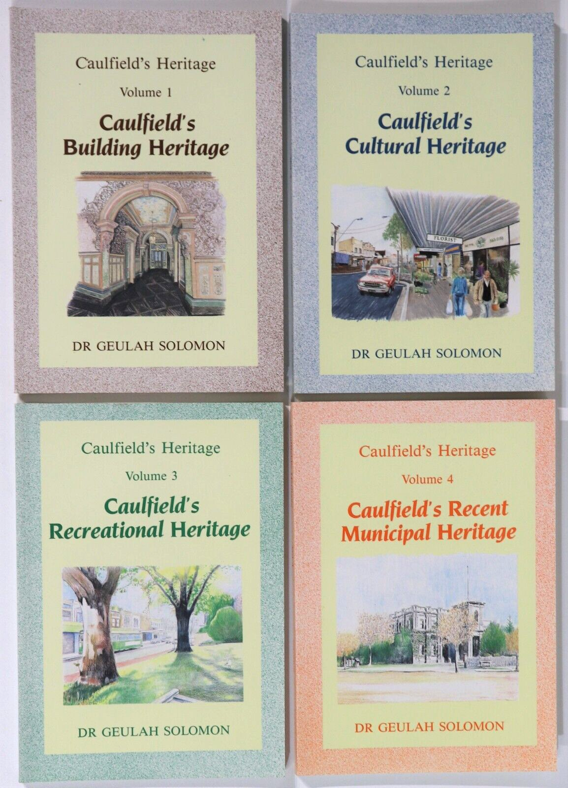 1989 4vol Caulfield's Heritage by Dr G Solomon Australian History Book Set