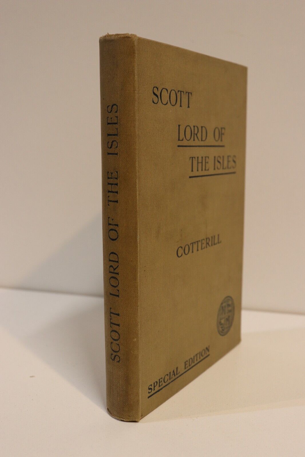 1904 Scott's Lord Of The Isles by HB Cotterill Antique Fiction Literature Book