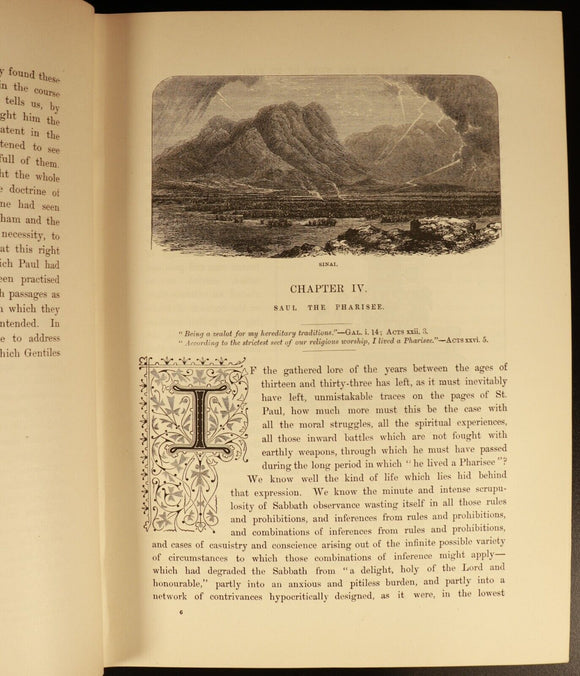 1883 Life & Work Of St Paul by F.W. Farrar Antique Theology Book Illustrated
