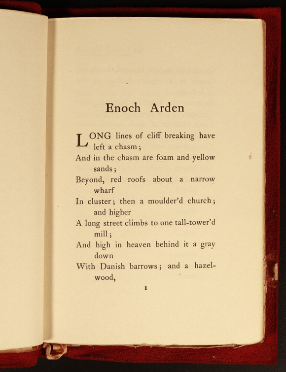 c1905 Enoch Arden by Alfred Tennyson Antique British Poetry Book Kings Treasury