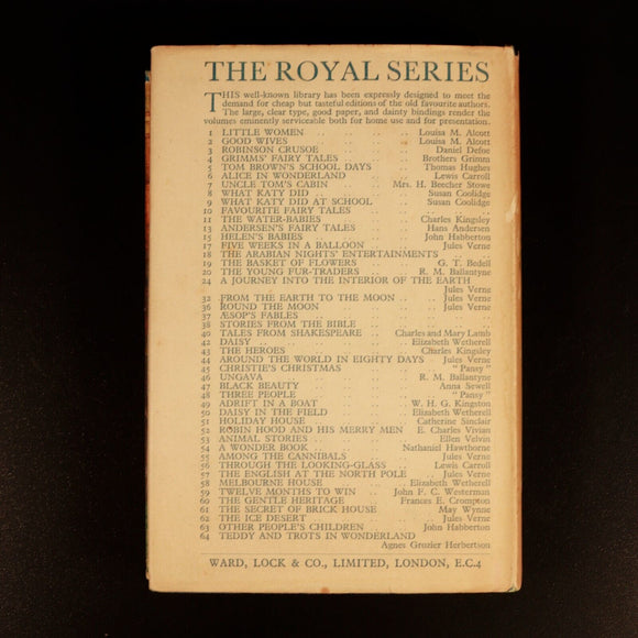 c1923 Daisy by Elizabeth Wetherell American Religious Childrens Book Dustjacket