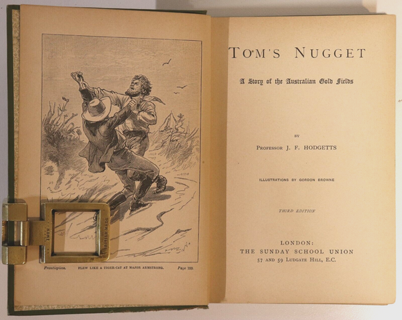 c1900 Tom's Nugget: A Story Of The Goldfields Antique Australian Fiction Book