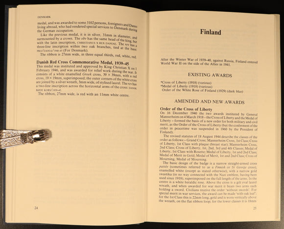 Medals, Decorations & Orders Of WW2 by AA Purves 1986 Military Reference Book