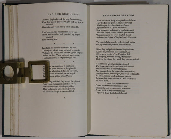 1933 End & Beginning by John Masefield Ltd Ed. British Fiction Antique Book