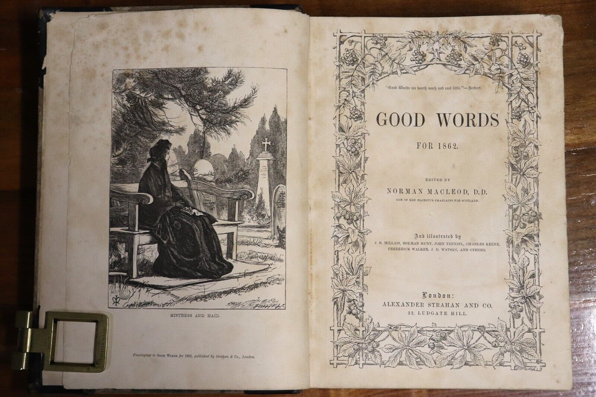 1867 Good Words For 1862 by Norman Macleod Antique British History Boo ...
