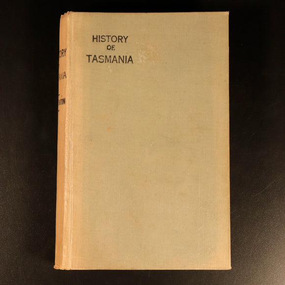 1884 History Of Tasmania From 1642 Antique Australian History Book Aboriginal