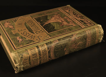 c1898 Swiss Family Robinson by H. Frith Antique Illustrated Fiction Book - 0