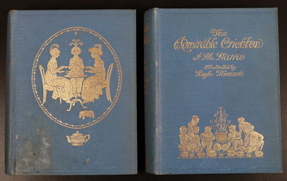 c1910 2vol Admirable Crichton & Quality Street by J.M. Barrie Antique Book Set
