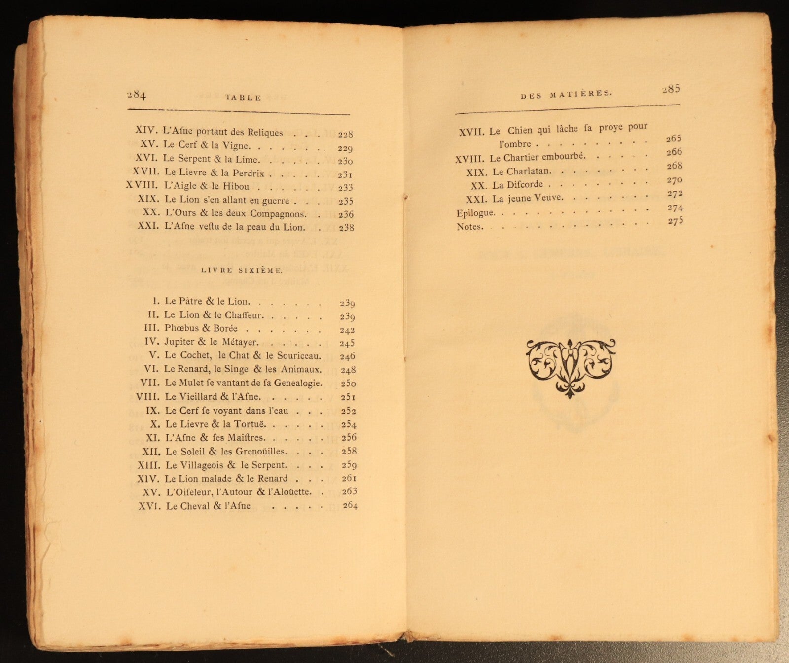 1868 Fables De La Fontaine Antiquarian French Literature Book 2vol Suit Rebind