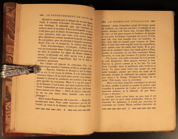 c1920 La légende de Guillaume d'Orange Antique British History Book In Fench