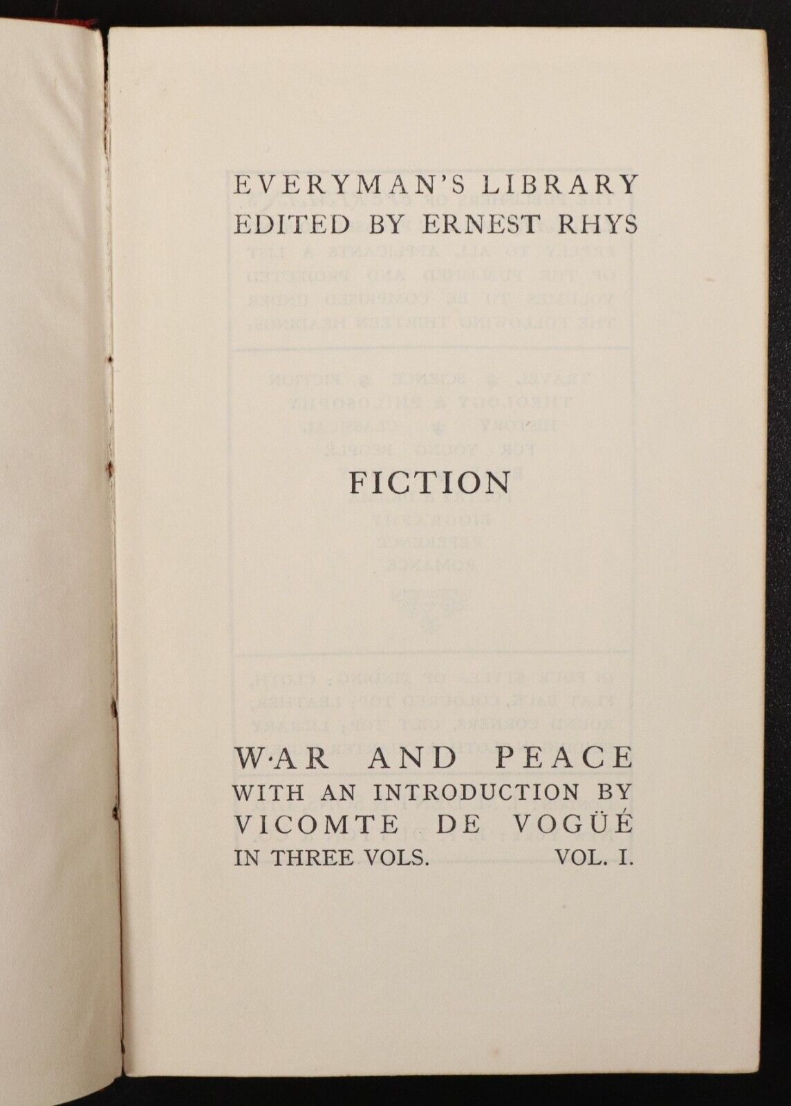 c1910 3vol War & Peace by Count Leo N. Tolstoy Antique Classic Fiction Book Set