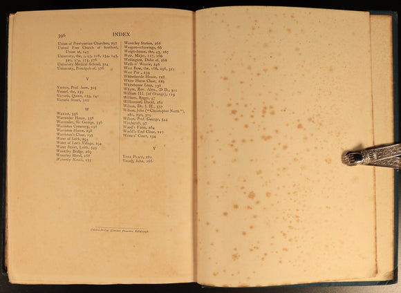 1904 Edinburgh & Its Story by Oliphant Smeaton Antique Scottish History Book