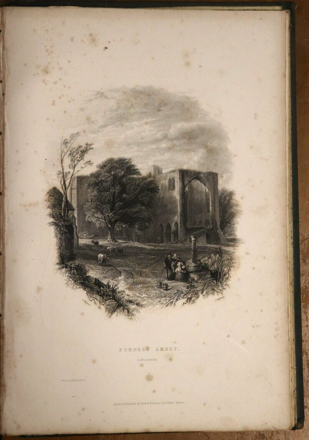 1842 An Illustrated Itinerary Of The County Of Lancaster Antique History Book