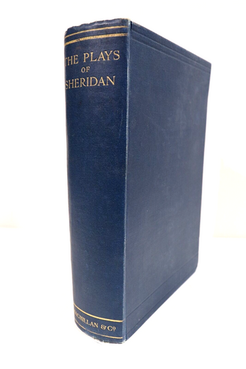1920 The Plays Of Richard Brinsley Sheridan Antique British Stage Play Book