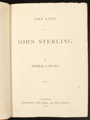 1871 Life Of John Sterling by Thomas Carlyle Antiquarian History Biography Book-4