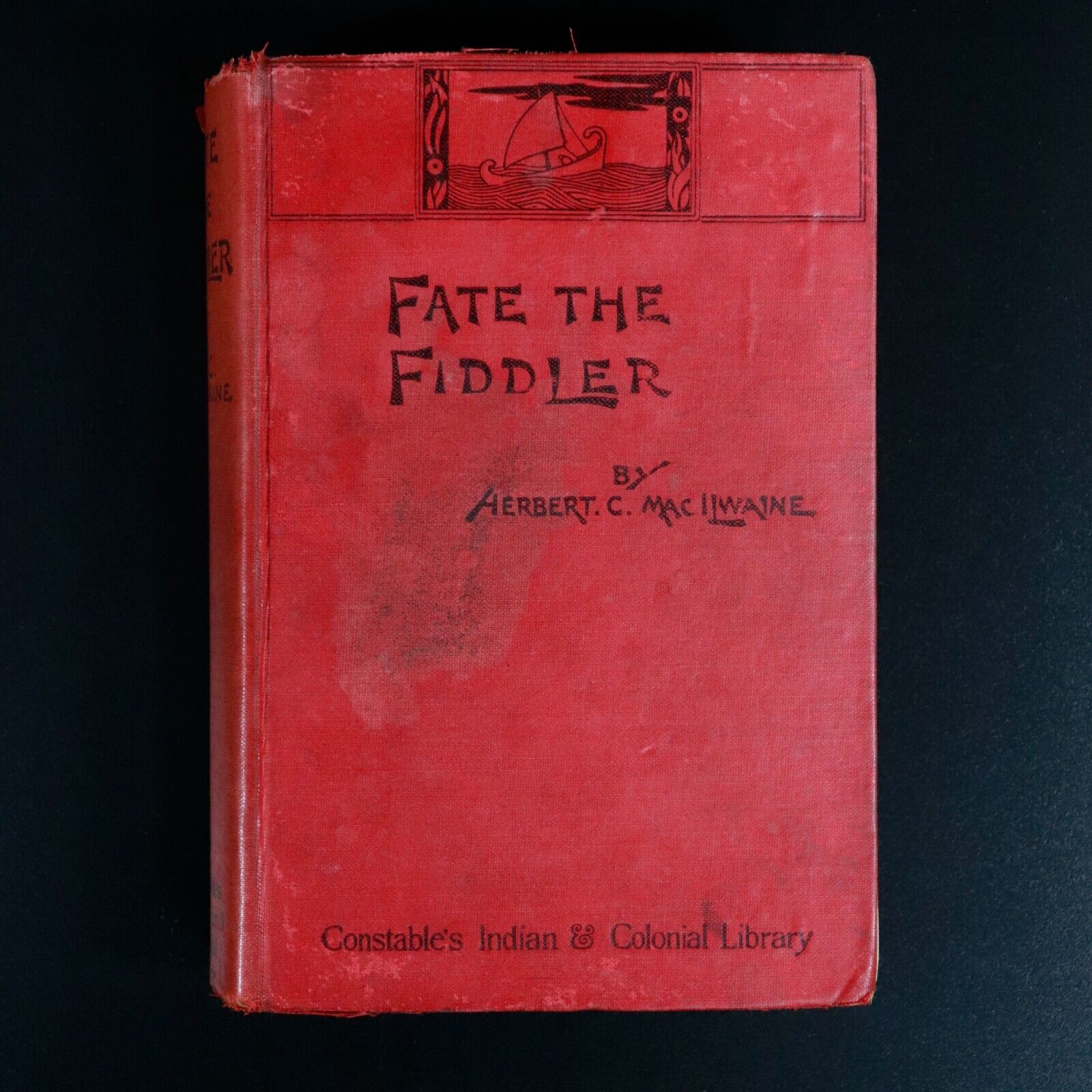 1901 Fate The Fiddler by Herbert C. Macilwaine Antique Australian Fiction Book