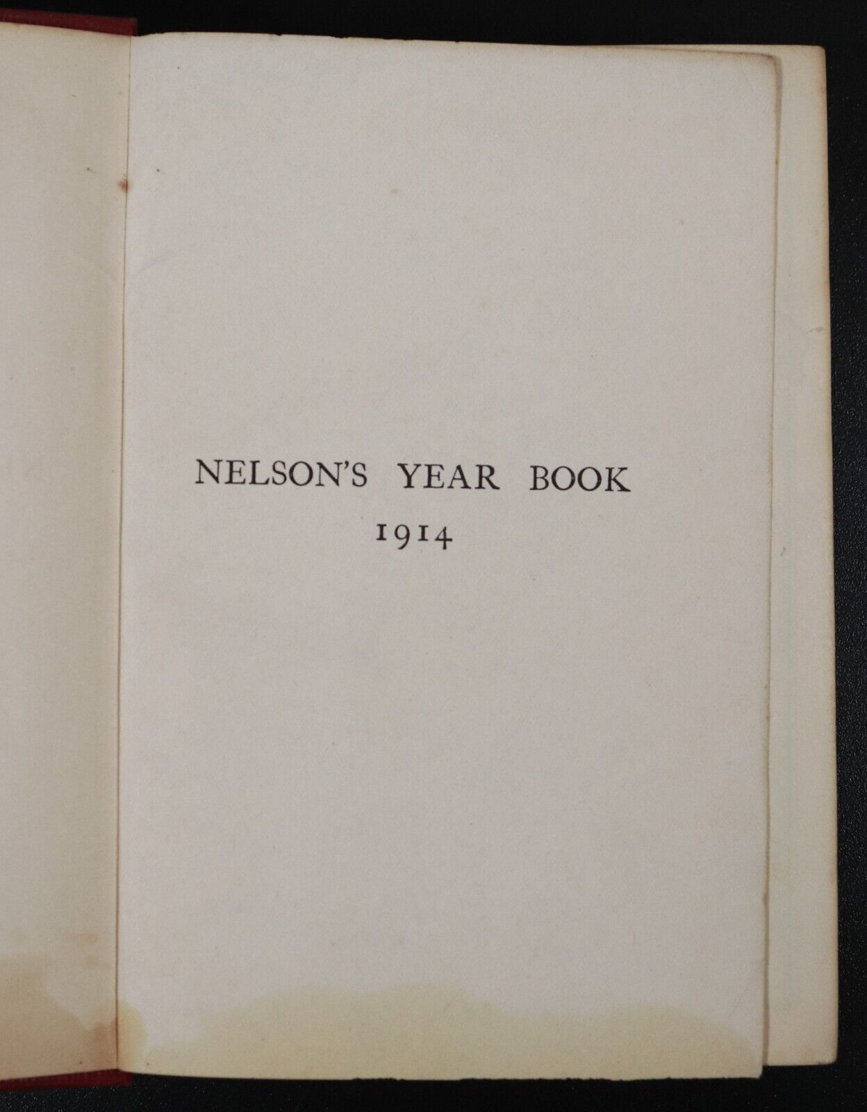 1914Thomas Nelson's Year Book for 1913-14 Antique British History Book w/Map - 0