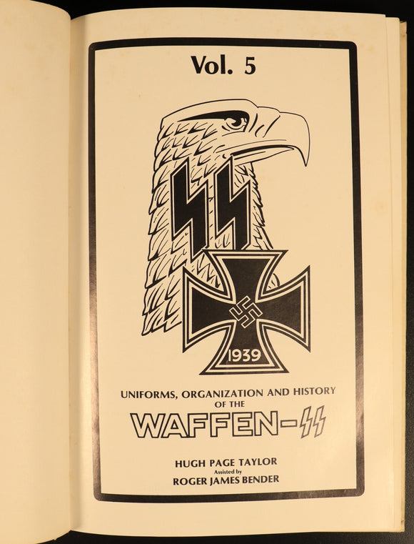 Uniforms, Organization & History Of Waffen SS 1982 1st Ed Military History Book