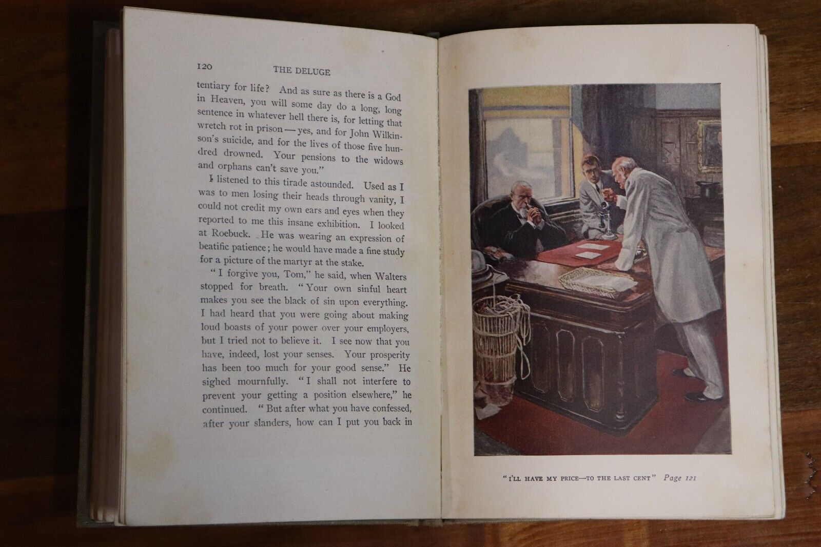 1905 The Deluge by David Graham Phillips Antique American Fiction Book